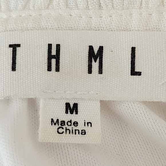 THML Roonie Embroidered Sleeveless Lined Tassel Tie Mini Swing Dress Size Mefium - Picture 6 of 8